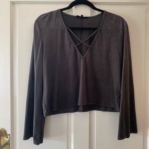 Olivaceous crop top